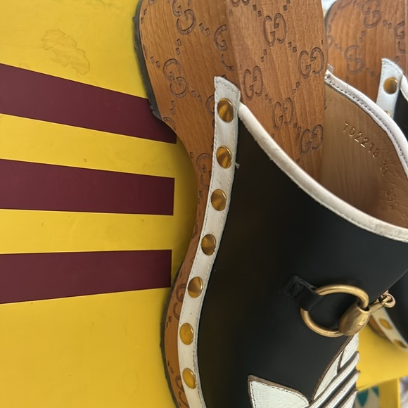 Gucci/Adidas Line Clogs - Like New - Worn Once twice with box - paid $1250. - Picture 2 of 7